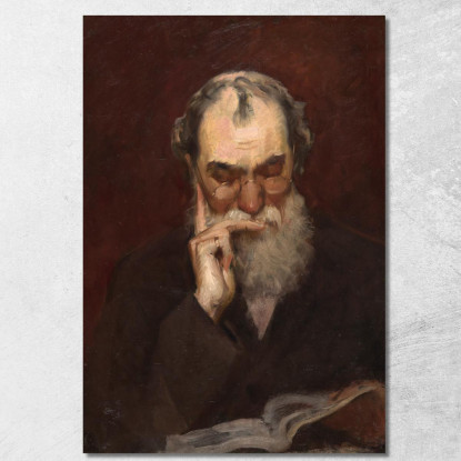Henry James Sr. Frank Duveneck fdu4 quadro stampato su tela