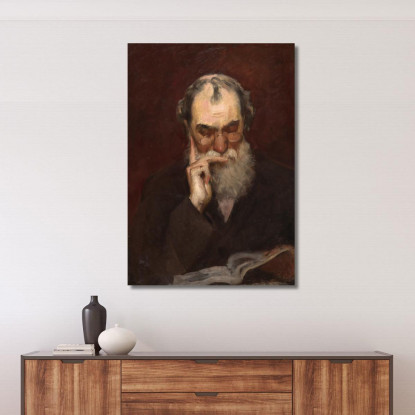 Henry James Sr. Frank Duveneck fdu4 quadro stampato su tela