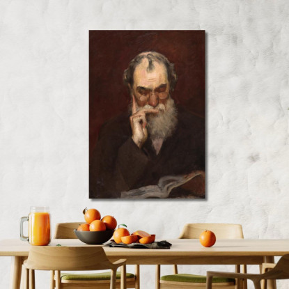 Henry James Sr. Frank Duveneck fdu4 quadro stampato su tela