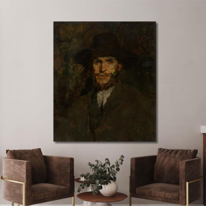 J. Frank Currier Frank Duveneck fdu5 quadro stampato su tela