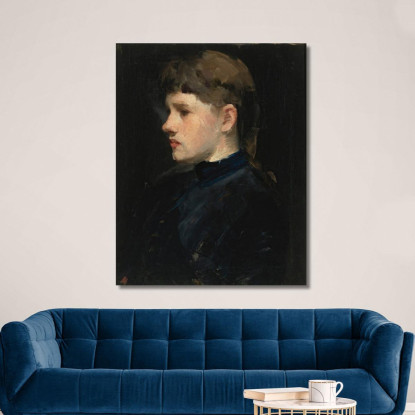 Ritratto Di Una Signora Frank Duveneck fdu13 quadro stampato su tela