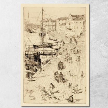 Riva Degli Schiavoni Ii Frank Duveneck fdu19 quadro stampato su tela