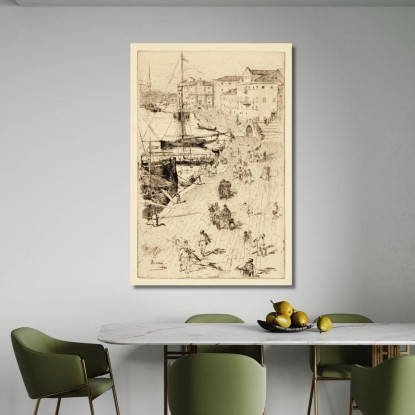 Riva Degli Schiavoni Ii Frank Duveneck fdu19 quadro stampato su tela