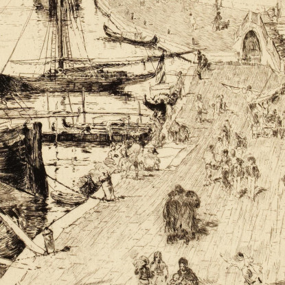 Riva Degli Schiavoni Ii Frank Duveneck fdu19 quadro stampato su tela