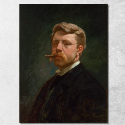 Autoritratto Frank Duveneck fdu22 quadro stampato su tela