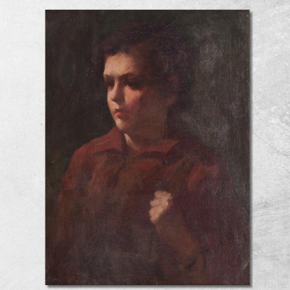 Studio Di Uno Scolaro Frank Duveneck fdu23 quadro stampato su tela