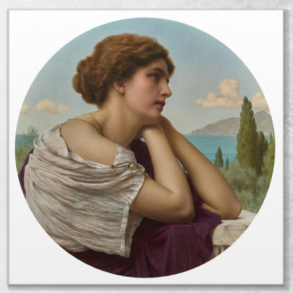 Cuore Sulle Labbra E Anima Negli Occhi John William Godward jwg35 quadro stampato su tela