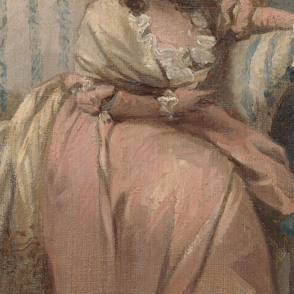 Una Donna Chiamata Anne La Moglie Dell'Artista George Morland gmo8 quadro stampato su tela