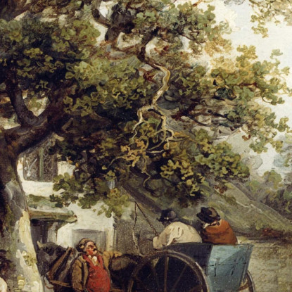 La Locanda Bell A Kilburn George Morland gmo38 quadro stampato su tela