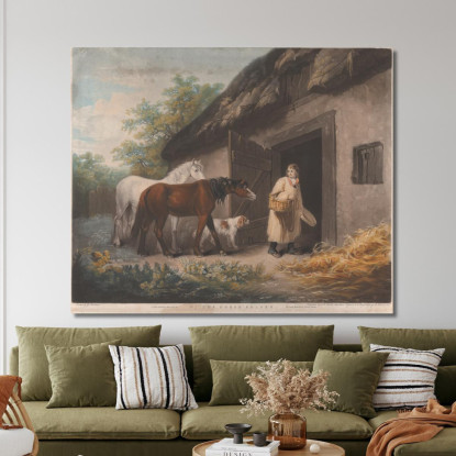 Il Foraggiatore Di Cavalli George Morland gmo45 quadro stampato su tela