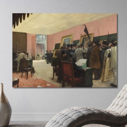 Una Sessione Della Giuria Di Pittura Henri Gervex hgr1 quadro stampato su tela