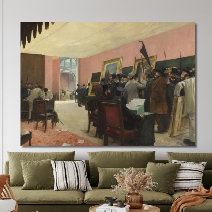 Una Sessione Della Giuria Di Pittura Henri Gervex hgr1 quadro stampato su tela