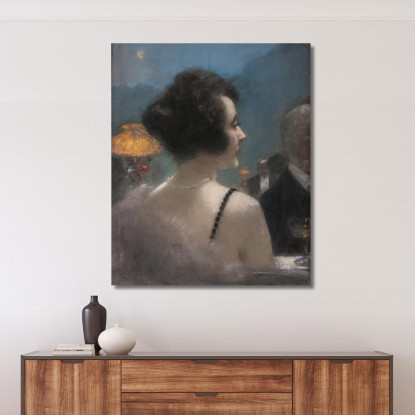 Una Dama Elegante Henri Gervex hgr3 quadro stampato su tela