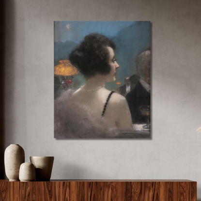 Una Dama Elegante Henri Gervex hgr3 quadro stampato su tela