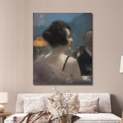 Una Dama Elegante Henri Gervex hgr3 quadro stampato su tela