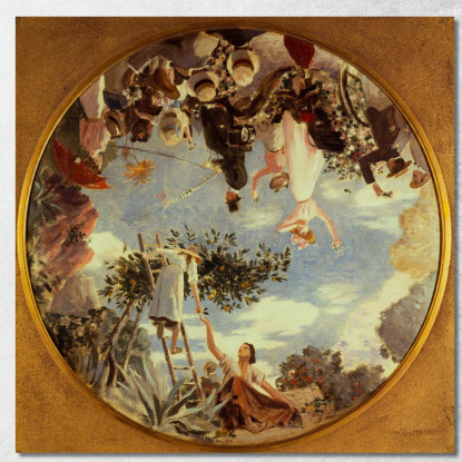 Battaglia Di Fiori A Nizza Henri Gervex hgr7 quadro stampato su tela