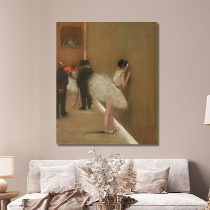 Dietro Il Sipario Del Balletto Henri Gervex hgr8 quadro stampato su tela