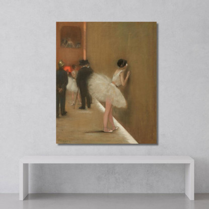 Dietro Il Sipario Del Balletto Henri Gervex hgr8 quadro stampato su tela