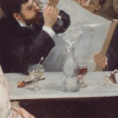 Scena Di Caffè A Parigi Henri Gervex hgr9 quadro stampato su tela
