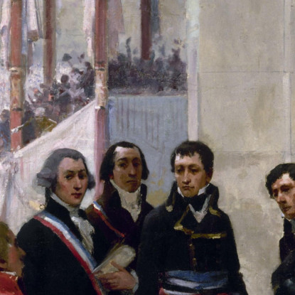 Giorno Della Federazione 1790 - La Convenzione 1792 Henri Gervex hgr11 quadro stampato su tela