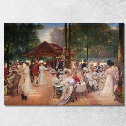 Il Circolo Dell'Isola Di Puteaux Henri Gervex hgr20 quadro stampato su tela