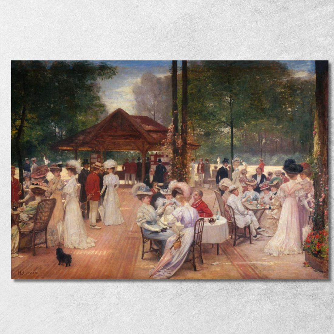 Il Circolo Dell'Isola Di Puteaux Henri Gervex hgr20 quadro stampato su tela