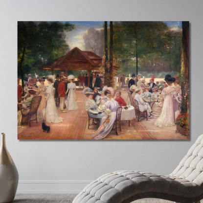 Il Circolo Dell'Isola Di Puteaux Henri Gervex hgr20 quadro stampato su tela