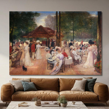 Il Circolo Dell'Isola Di Puteaux Henri Gervex hgr20 quadro stampato su tela