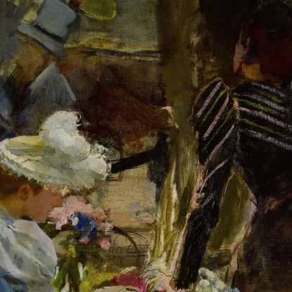 Il Mercato Dei Fiori Henri Gervex hgr21 quadro stampato su tela