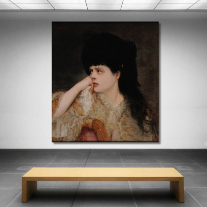 L'Attesa Tradita Henri Gervex hgr23 quadro stampato su tela