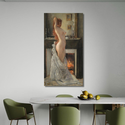 Parisina Alla Sua Toilette Henri Gervex hgr27 quadro stampato su tela