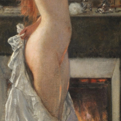 Parisina Alla Sua Toilette Henri Gervex hgr27 quadro stampato su tela