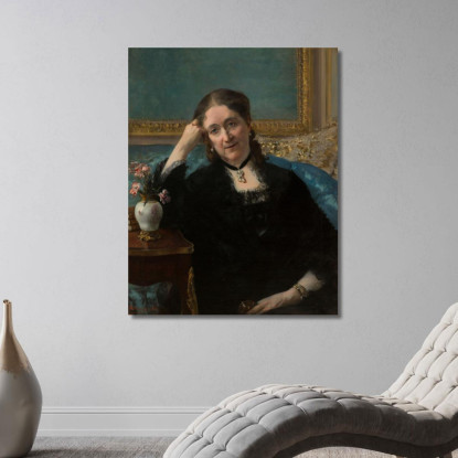 Ritratto Di Madame Blerzy Henri Gervex hgr28 quadro stampato su tela