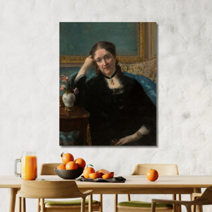 Ritratto Di Madame Blerzy Henri Gervex hgr28 quadro stampato su tela