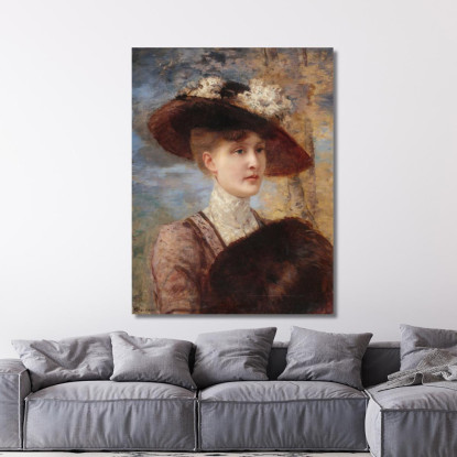 Ritratto Di Madame De Lorgeril Henri Gervex hgr29 quadro stampato su tela