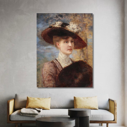 Ritratto Di Madame De Lorgeril Henri Gervex hgr29 quadro stampato su tela