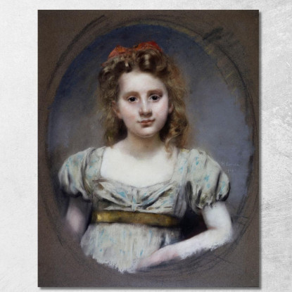Ritratto Di Mlle Suzanne Malvesin A 12 Anni Henri Gervex hgr30 quadro stampato su tela