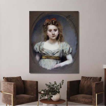 Ritratto Di Mlle Suzanne Malvesin A 12 Anni Henri Gervex hgr30 quadro stampato su tela