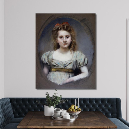 Ritratto Di Mlle Suzanne Malvesin A 12 Anni Henri Gervex hgr30 quadro stampato su tela