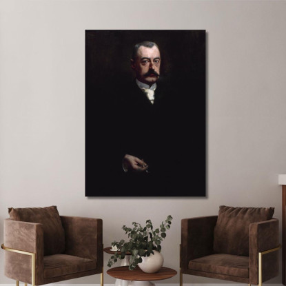 Ritratto Di Pierre Waldeck-Rousseau (1846-1904) Uomo Politico Henri Gervex hgr31 quadro stampato su tela