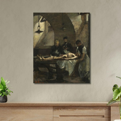 Studio Per Autopsy At The Hôtel-Dieu Henri Gervex hgr34 quadro stampato su tela