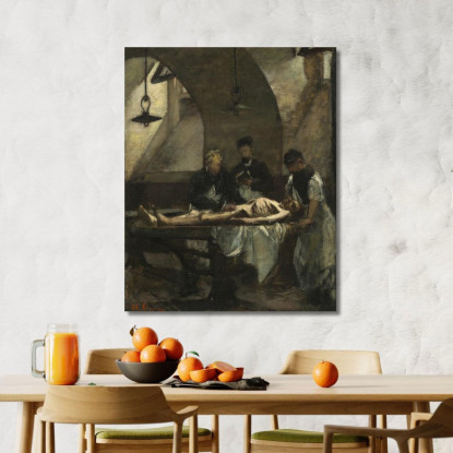 Studio Per Autopsy At The Hôtel-Dieu Henri Gervex hgr34 quadro stampato su tela