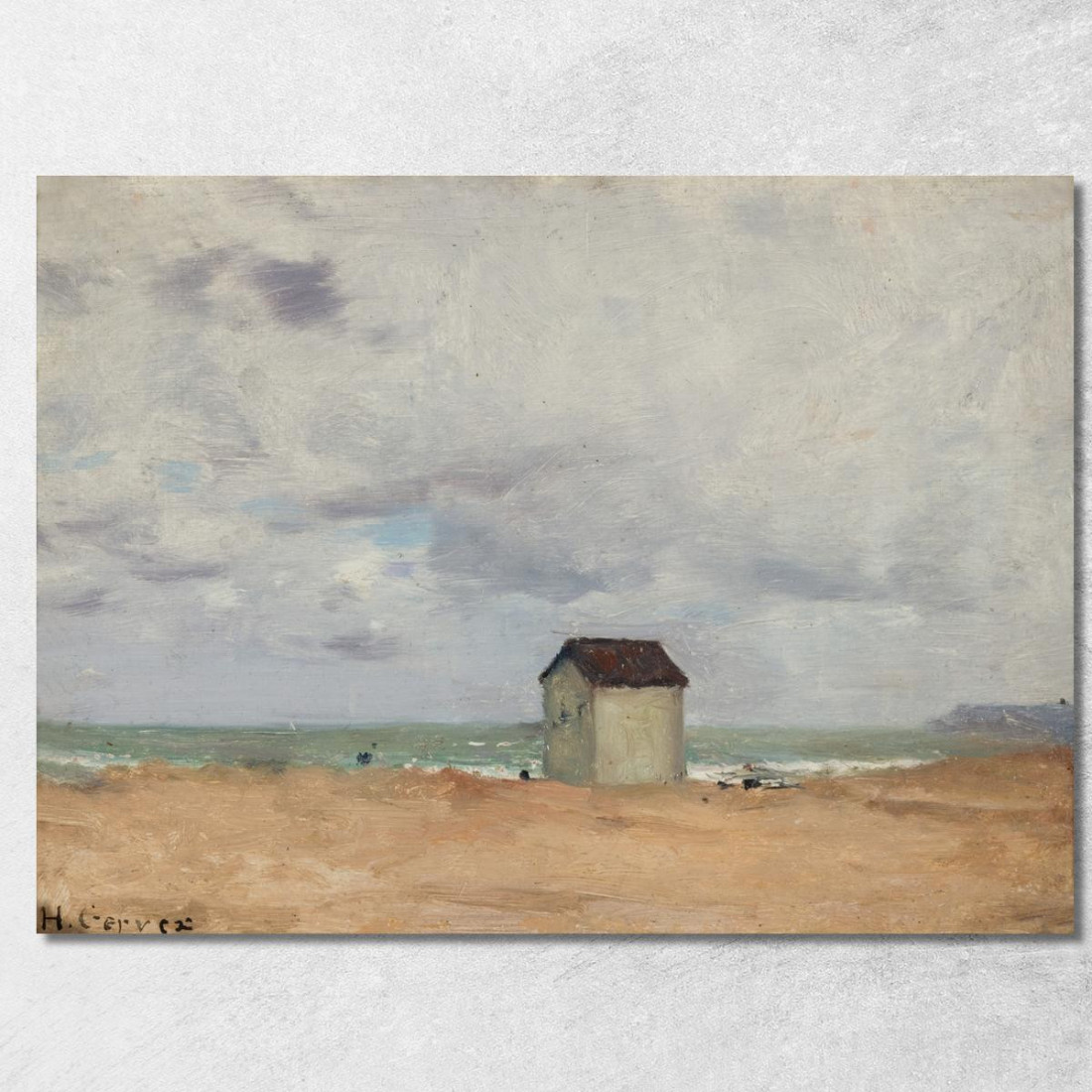 La Spiaggia Di Trouville Henri Gervex hgr35 quadro stampato su tela