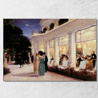 Una Serata Al Pré-Catelan Henri Gervex hgr37 quadro stampato su tela
