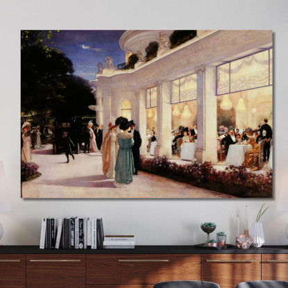 Una Serata Al Pré-Catelan Henri Gervex hgr37 quadro stampato su tela