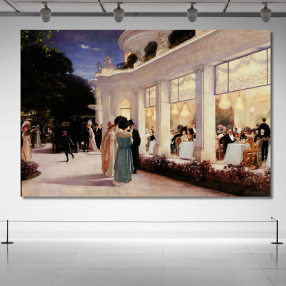 Una Serata Al Pré-Catelan Henri Gervex hgr37 quadro stampato su tela
