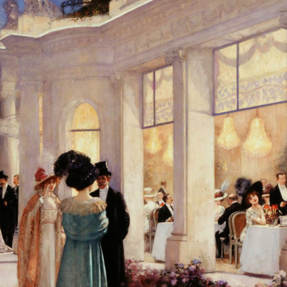 Una Serata Al Pré-Catelan Henri Gervex hgr37 quadro stampato su tela