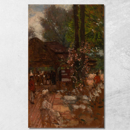 Studio Per Le Cercle De L'Île De Puteaux 2 Henri Gervex hgr39 quadro stampato su tela