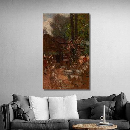 Studio Per Le Cercle De L'Île De Puteaux 2 Henri Gervex hgr39 quadro stampato su tela