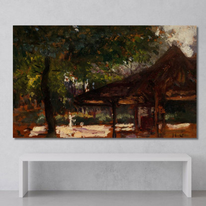 Studio Per Le Cercle De L'Île De Puteaux 3 Henri Gervex hgr40 quadro stampato su tela